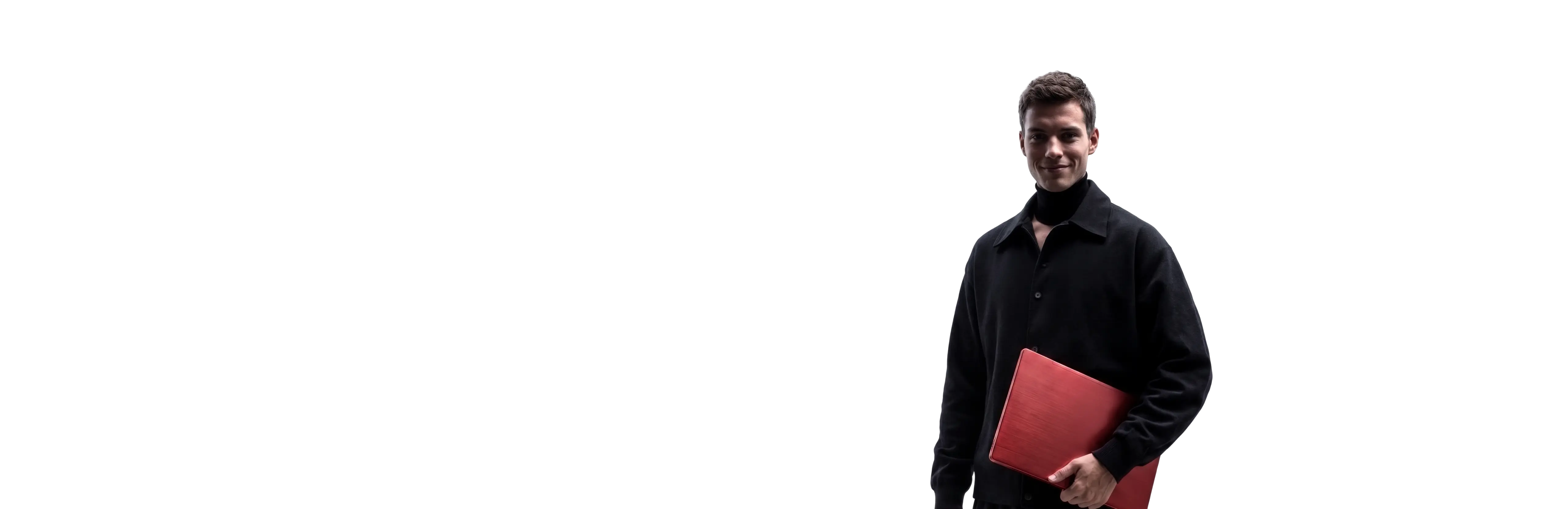 man with a laptop