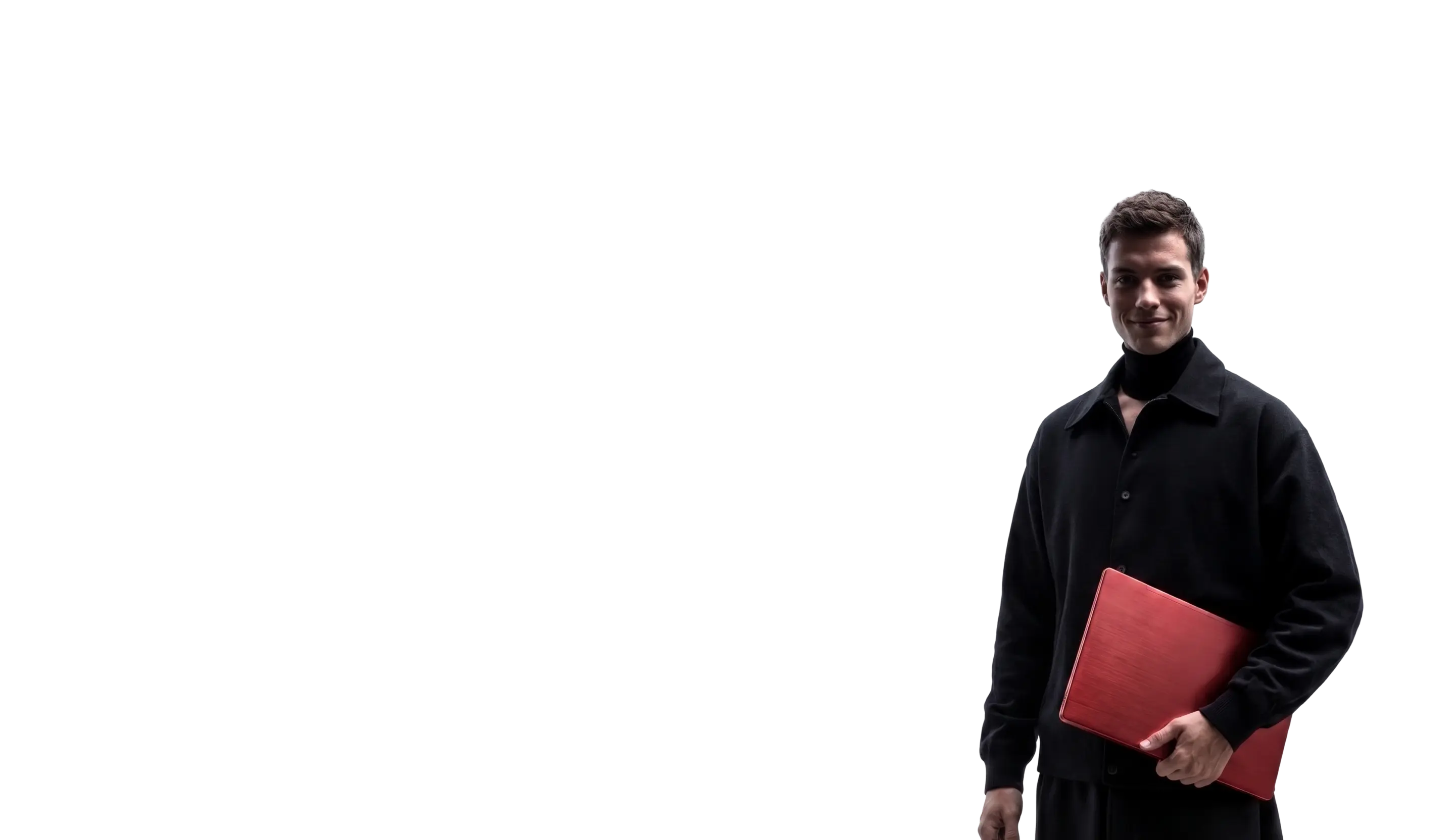 man with a laptop