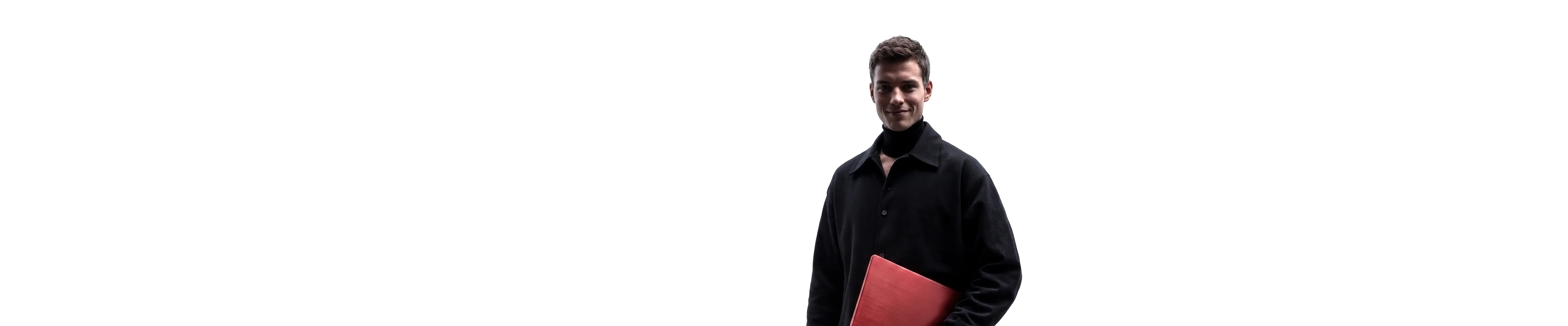 man with a laptop